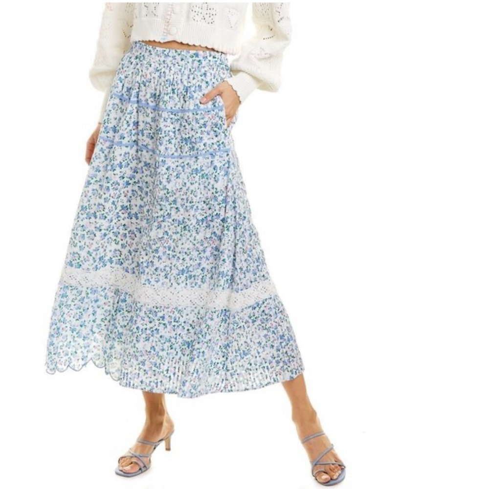 Love Shack Fancy Saratoga Skirt size XS
